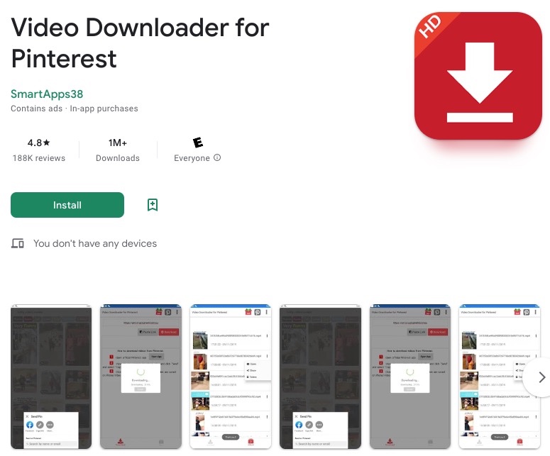 Video Downloader for Pinterest