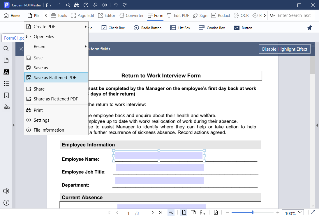 remove fillable fields from pdf cisdem07