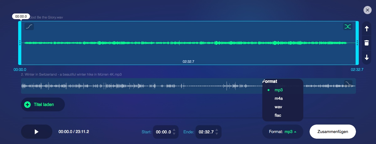online audio merger