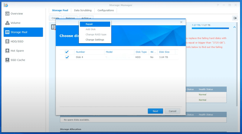 rebuild disk 02