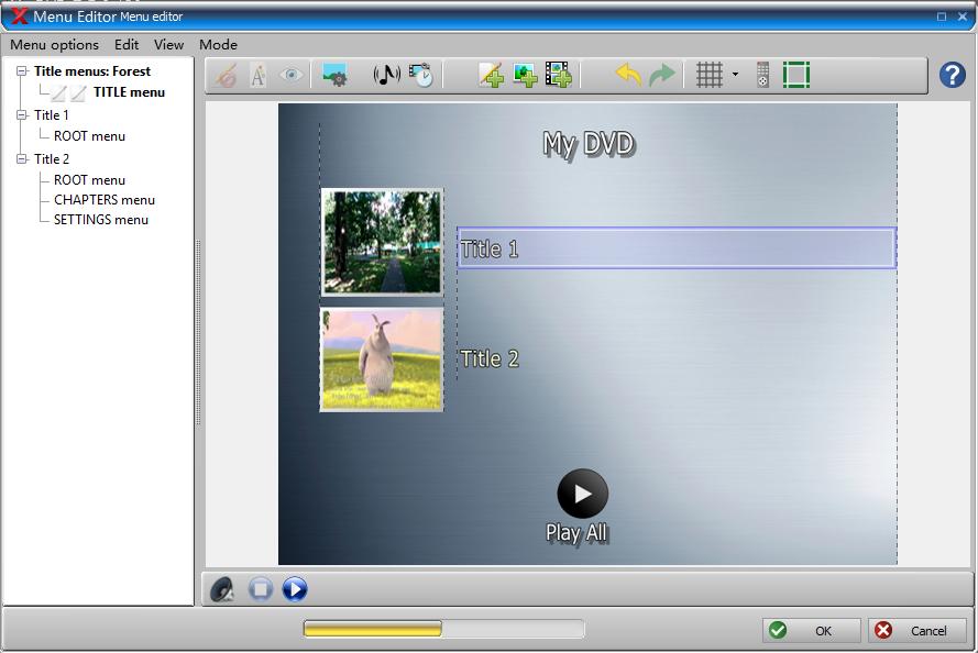 customize dvd menu