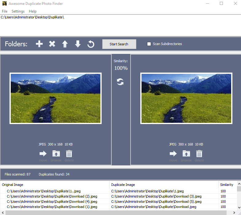 free duplicate photo finder for Windows PC