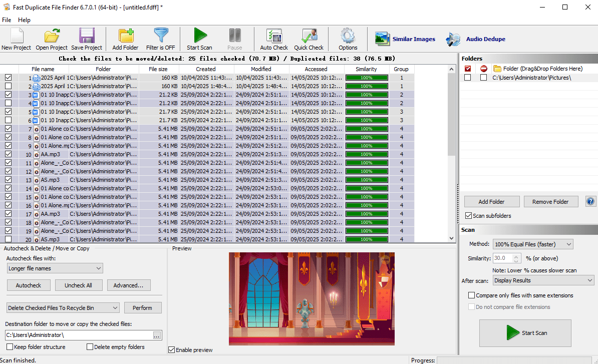 Fast Duplicate File Finder