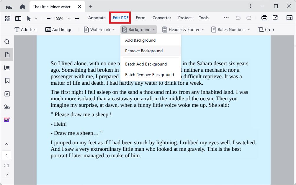 remove background from pdf cisdem02