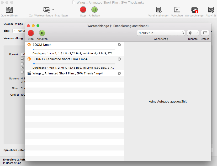 convert mkv to mp4 in queue