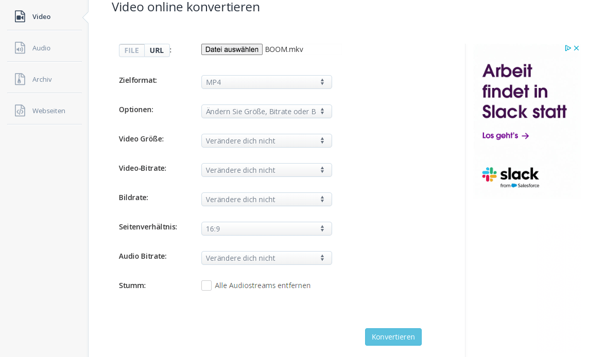 convert mkv to mp4 online