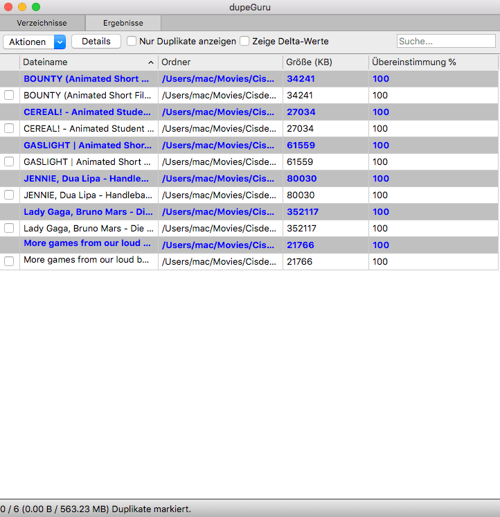 dupeGuru duplicate video finder Mac