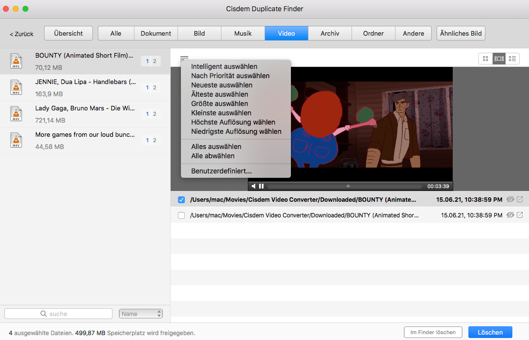 choose a selection rule