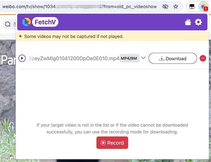 fetchv screenshot
