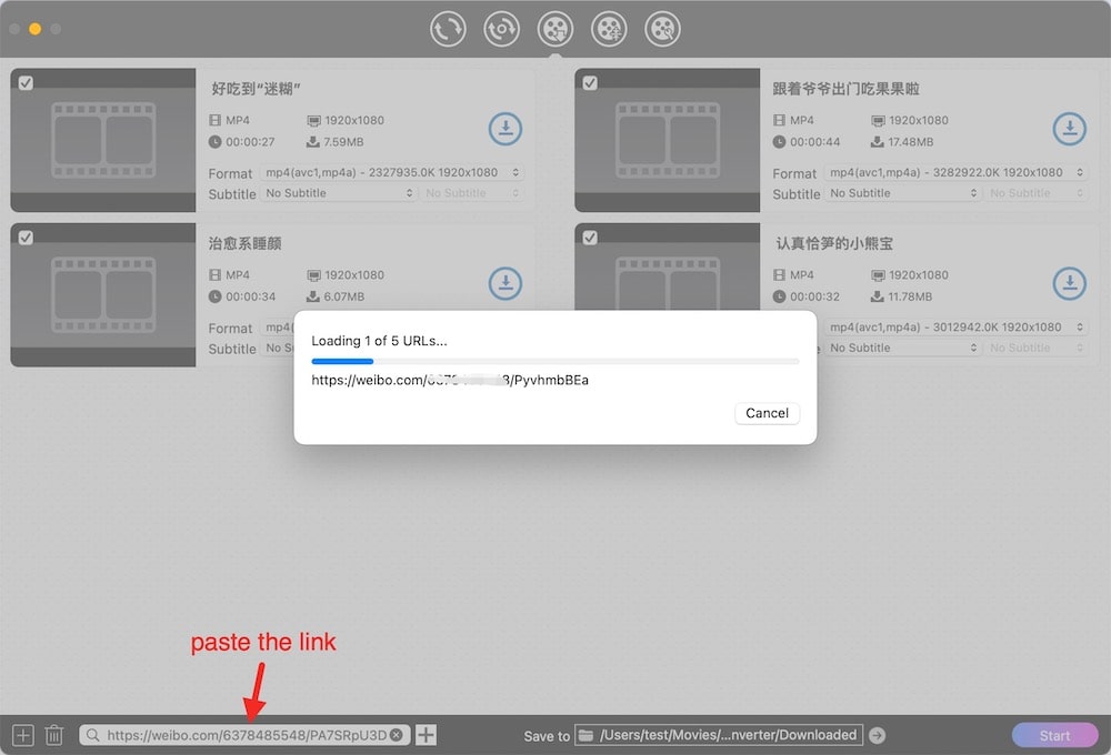 parse video link