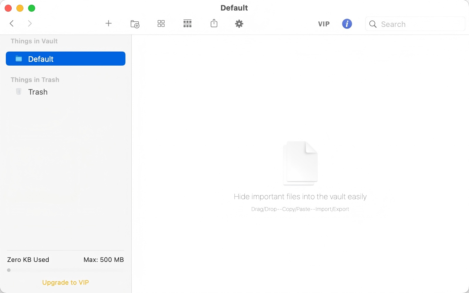 the Default vault