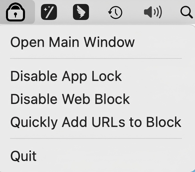 open main window