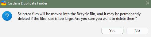 click Yes to confirm the remover