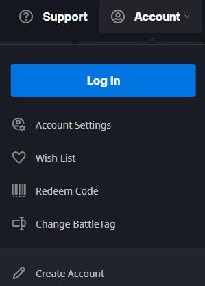 log in