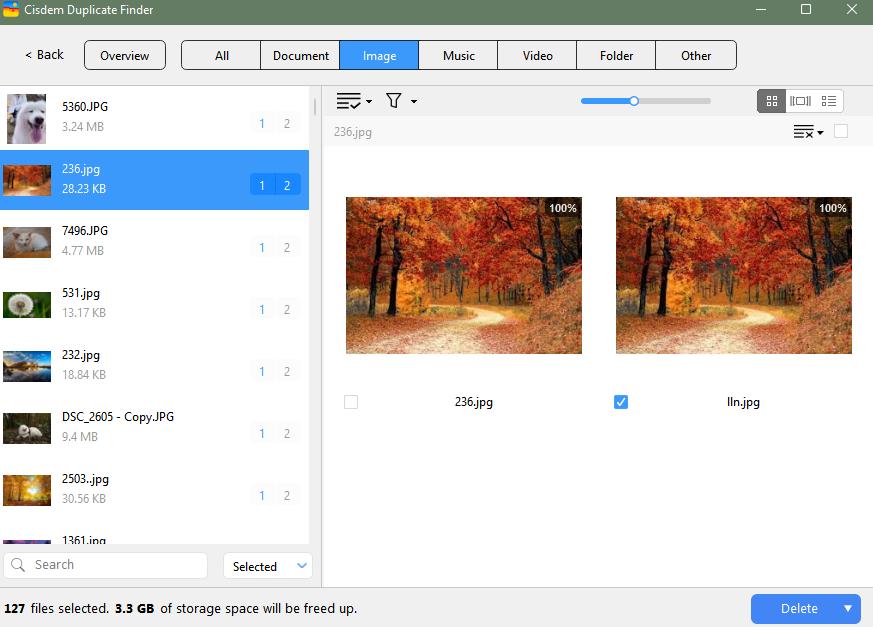 view OneDrive duplicate files