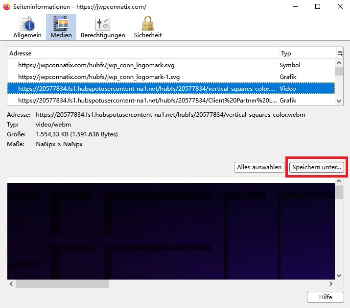 JW Player Video in Firefox herunterladen