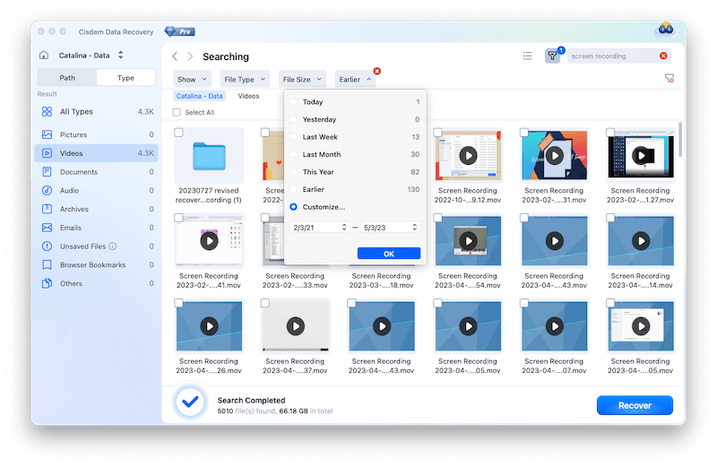 recover recording cisdem04