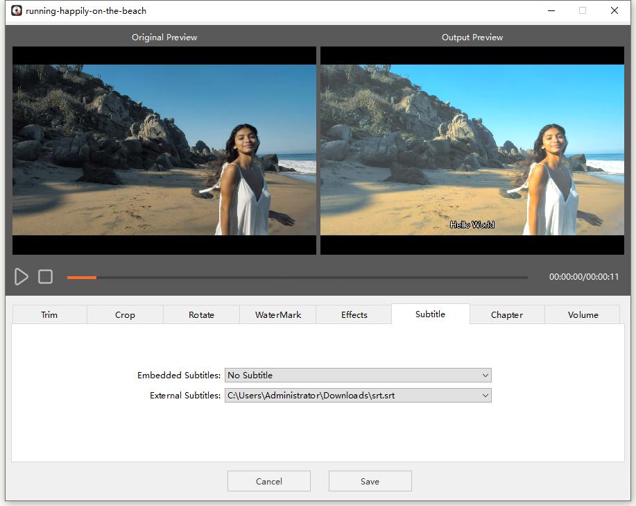 edit the added files with cisdem