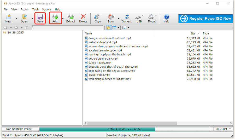make iso with poweriso 01