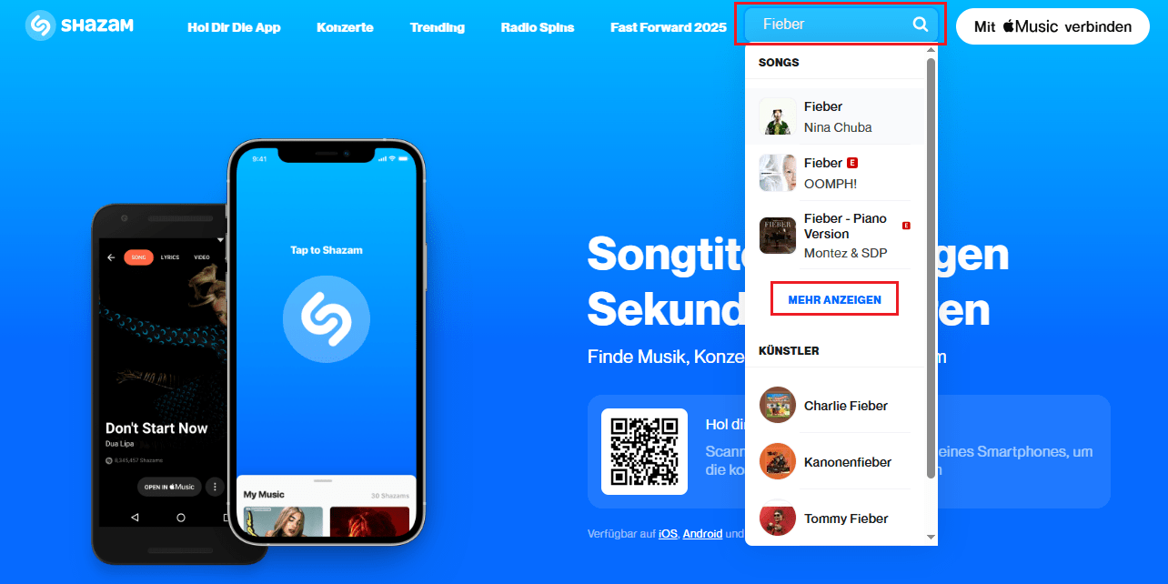 find similar songs to a song on shazam.com