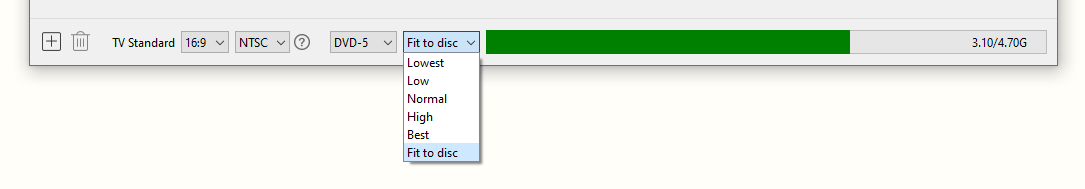 configure dvd parameters