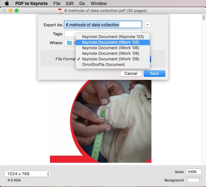 free pdf to keynote converter 03